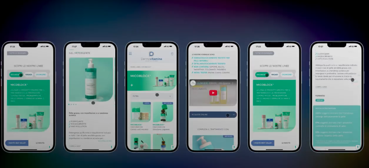 Immagine Progettazione, design e sviluppo del sito Dermovitamina